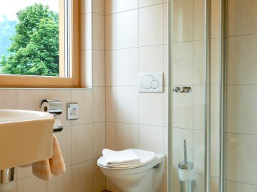 Badezimmer im Schrannenhof in Schoppernau